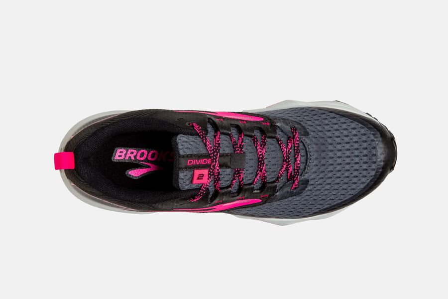 Brooks Running Shoes Womens Black/Pink - Divide 2 Trail - 6352-MQJXR